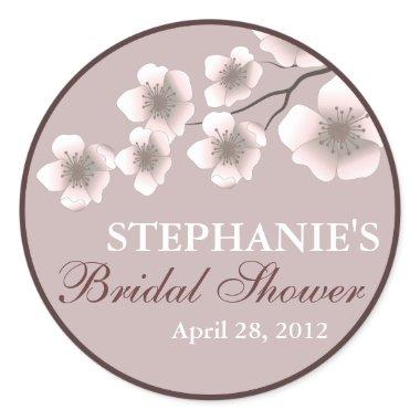 Cherry Blossom Springtime  Label Plum