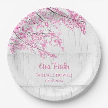 Cherry Blossom Tree Bark  Paper Plates