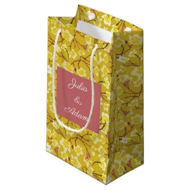 Cherry Blossom Yellow Gift Bag