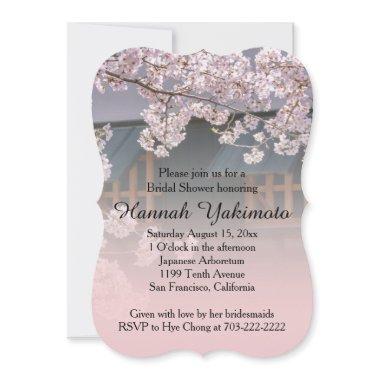 Cherry Blossoms Flowers Bridal Shower Invitations