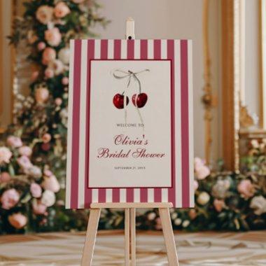 Cherry On Top Striped  Foam Board