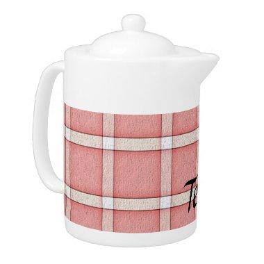 Cherry Red Tile Teapot