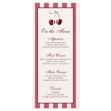 Cherry Striped Menu