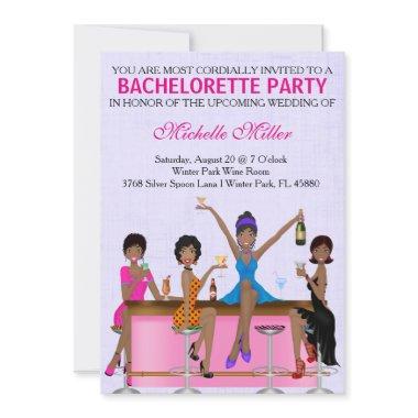 Chic Bachelorette Bash Custom Invtiation Invitations