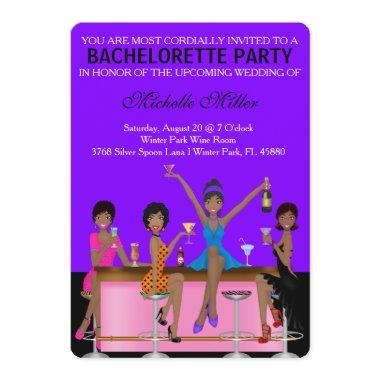 Chic Bachelorette Bash Custom Invtiation