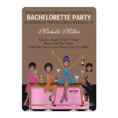 Chic Bachelorette Bash Custom Invtiation Invitations