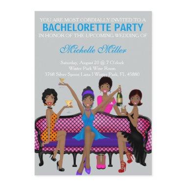 Chic Bachelorette Bash Custom Invtiation Invitations