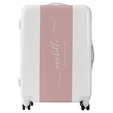 Chic Best Bridesmaid Ever Custom Name Script Luggage