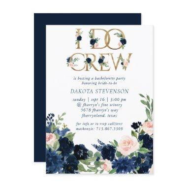 Chic Blooms | Romantic Navy and Blush I Do Crew