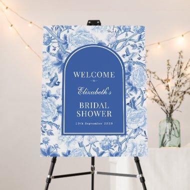Chic Blue White Chinoiserie  Welcome Foam Board