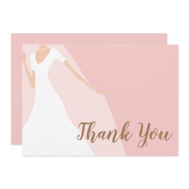 Chic Blush Pink  Thank You