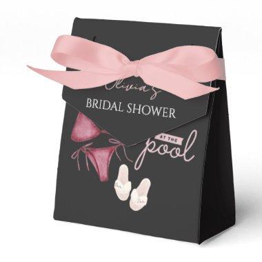 Chic boho  pool party favor boxes