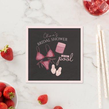 Chic boho  pool party napkins