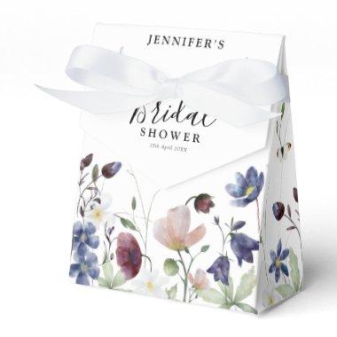 Chic Boho Wildflowers Wedding Bridal Shower Favor Boxes