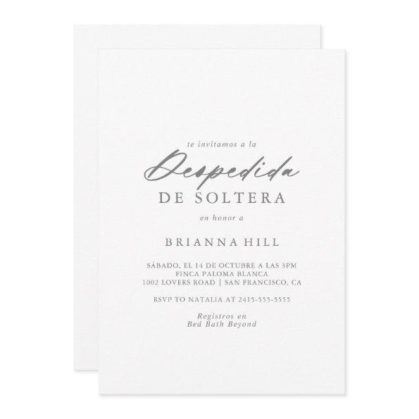 Chic Calligraphy Silver Spanish