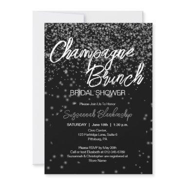 Chic Champagne Brunch  Silver Bokeh
