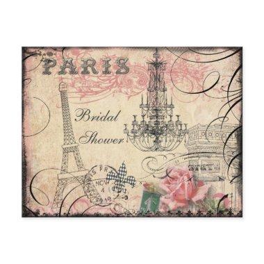 Chic Eiffel Tower & Chandelier