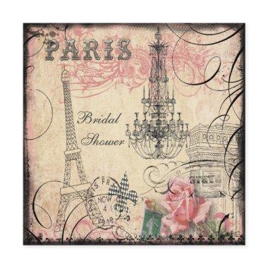 Chic Eiffel Tower & Chandelier
