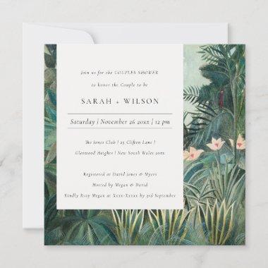 Chic Exotic Tropical Forest Couples Shower Invite