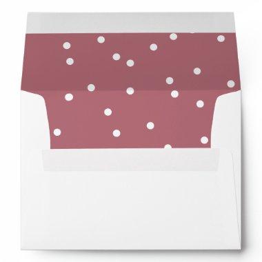 Chic Festive Confetti Pattern Wedding Invitations Envelope