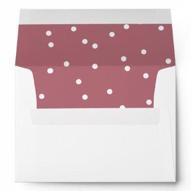 Chic Festive Confetti Pattern Wedding  Envelope