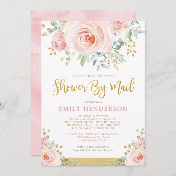 Chic Floral Bridal Shower By Mail Quarantine Party Invitations