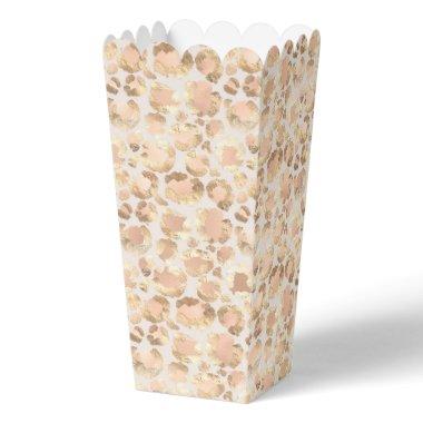 Chic Gold Blush Pink Leopard Print Favor Boxes