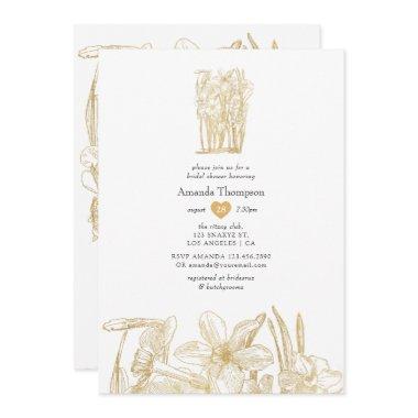 Chic Gold Floral