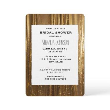Chic Gold Tinsel Stripes
