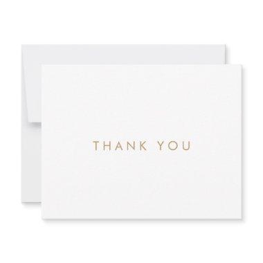 Chic Gold Typography Thank You