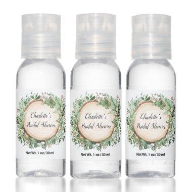 Chic Greenery Botanical Forest Bridal Shower Favor Hand Sanitizer