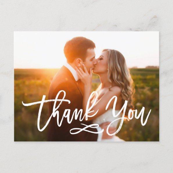 Chic Hand Lettered Wedding Thank You PostInvitations