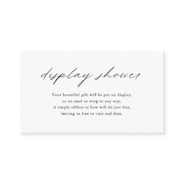 Chic Minimalist Elegant Simple Display Shower Enclosure Invitations