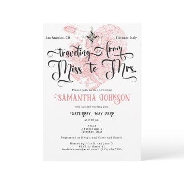 Chic Miss to Mrs ♥ Heart Map Travel