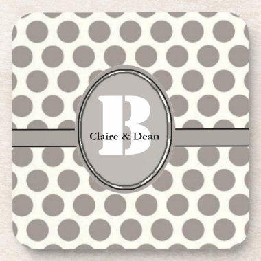 Chic Modern Personalized Coaster Sets Template