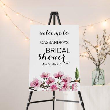 Chic Pink Sakura Floral  Welcome Foam Board