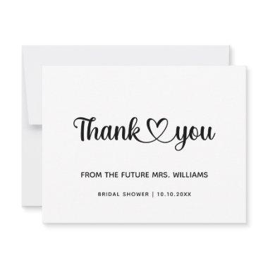 Chic Stylish Trendy Heart  Future Mrs Thank You