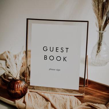 Chic Typography Guest Book Sign