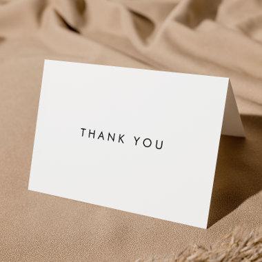 Chic Typography Thank You Invitations