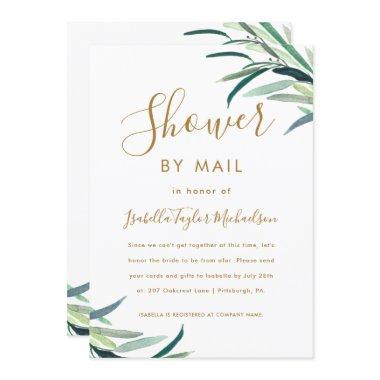 Chic Watercolor Greenery  by Mail