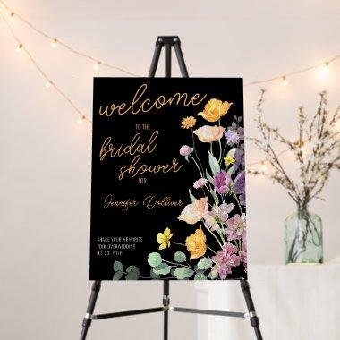 Chic Welcome Watercolor Wildflower  Foam Board