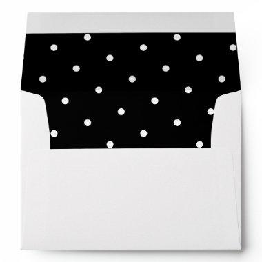 Chic White Polka Dot Pattern Envelope