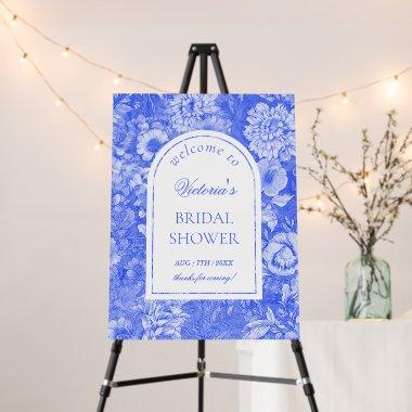 Chinoiserie Blue  Welcome Sign