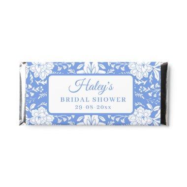 Chinoiserie Blue Floral Bridal Shower Hershey Bar Favors