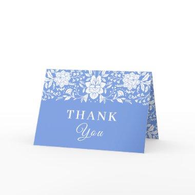Chinoiserie Blue Floral  Thank You