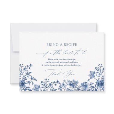 Chinoiserie Blue Recipe Request Enclosure