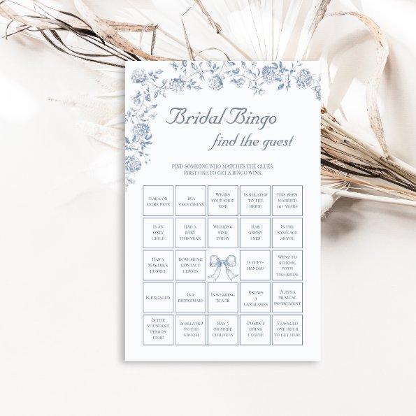Chinoiserie Bridal Bingo Find The Guest Game