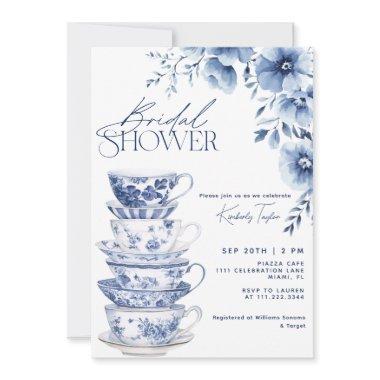 Chinoiserie Dusty Blue Floral