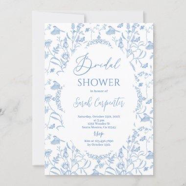 Chinoiserie Floral Bridal Shower Invitations