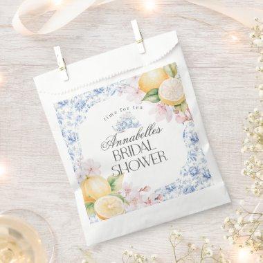 Chinoiserie Lemon Tea Party  Dessert Favor Bag
